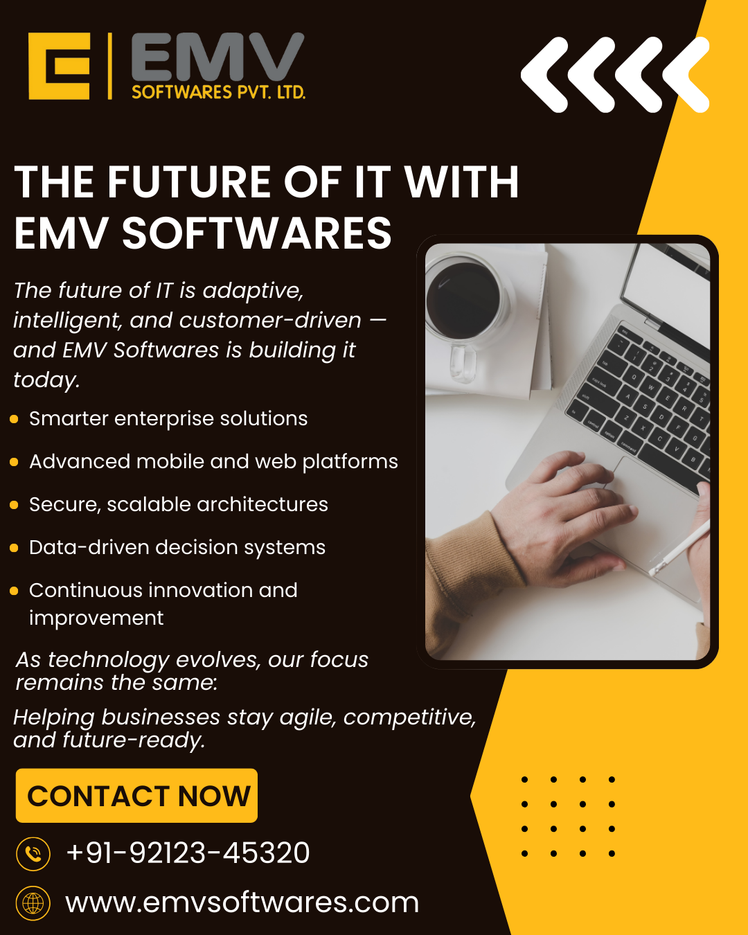 EMV Softwares shaping the future of information technology through innovation and next-gen solutions.